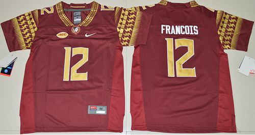 Seminoles #12 Deondre Francois Red Limited Stitched Youth NCAA Jersey - Click Image to Close